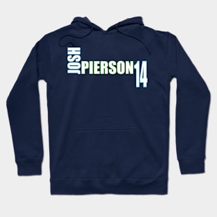 Josh Pierson '23 white text Hoodie